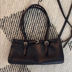 Elegant Black Leather Women's Bag